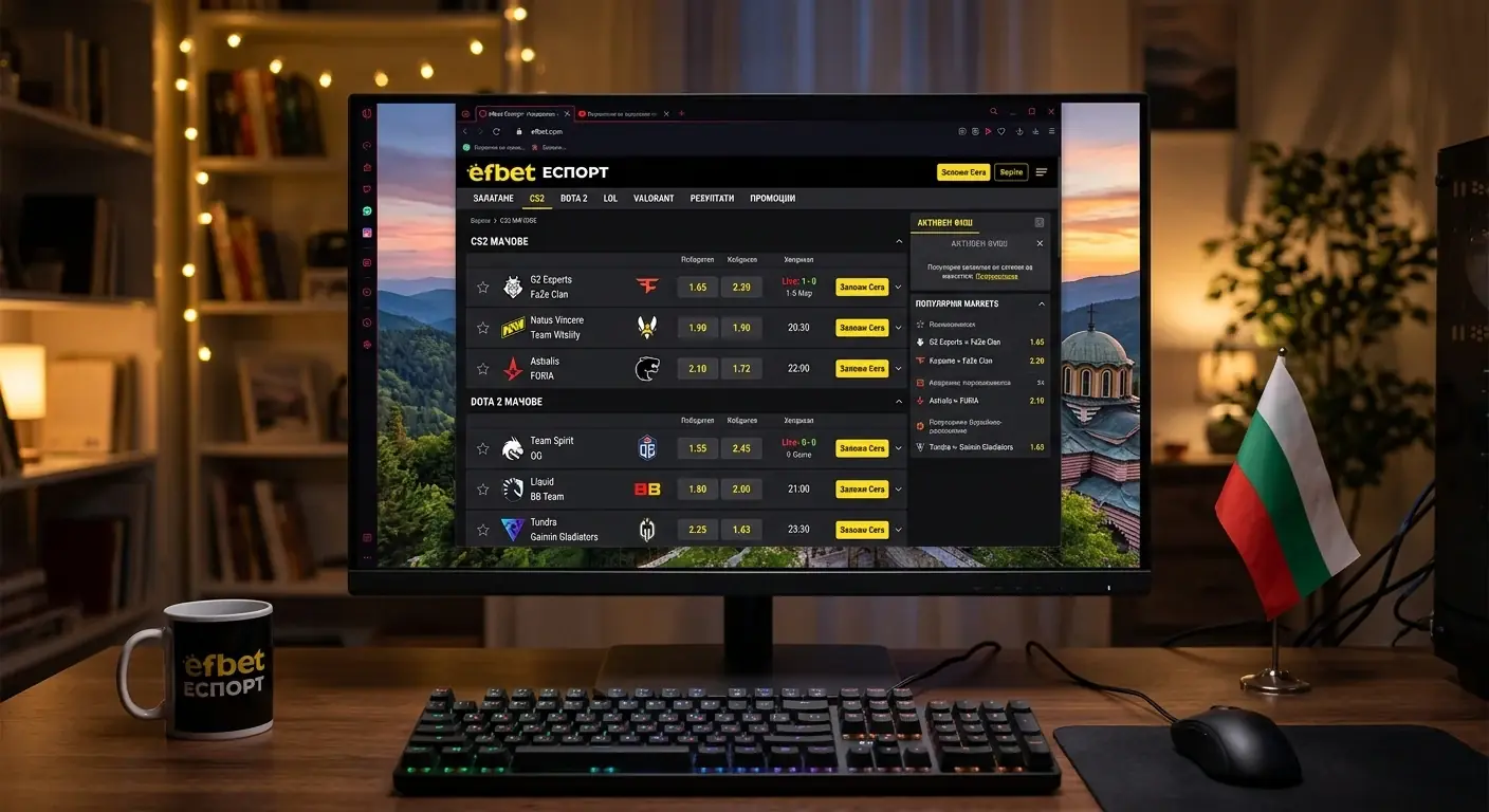 eSports покритие при български букмейкъри с CS2, Dota 2 и League of Legends пазари