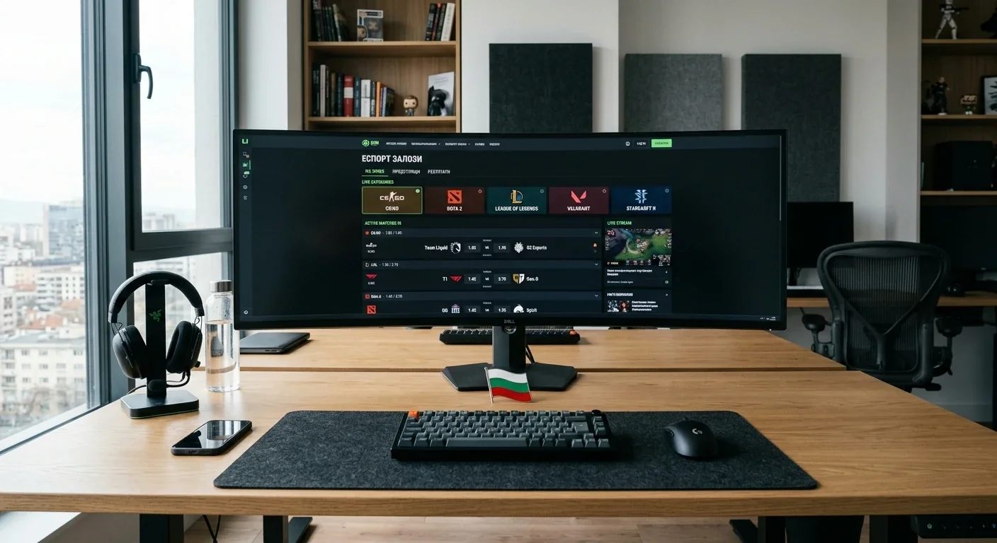 Лицензирани букмейкъри за eSports залози в България — сравнение на оператори и пазари за киберспорт