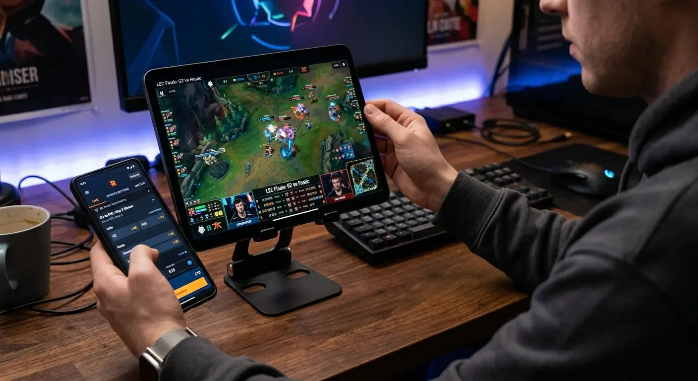 Live eSports функции в мобилно приложение
