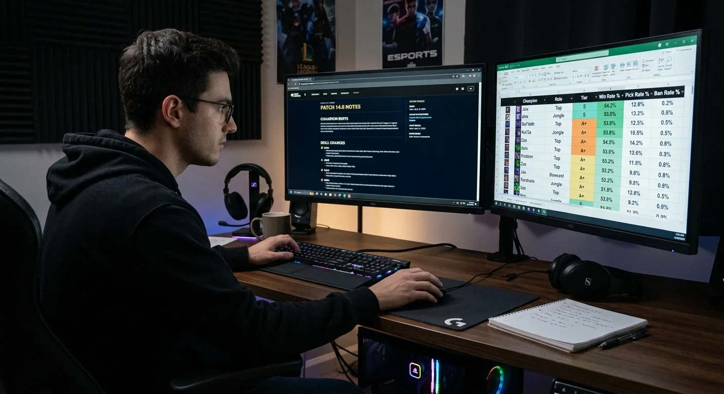 Анализ на пачове и мета промени за LoL залагания