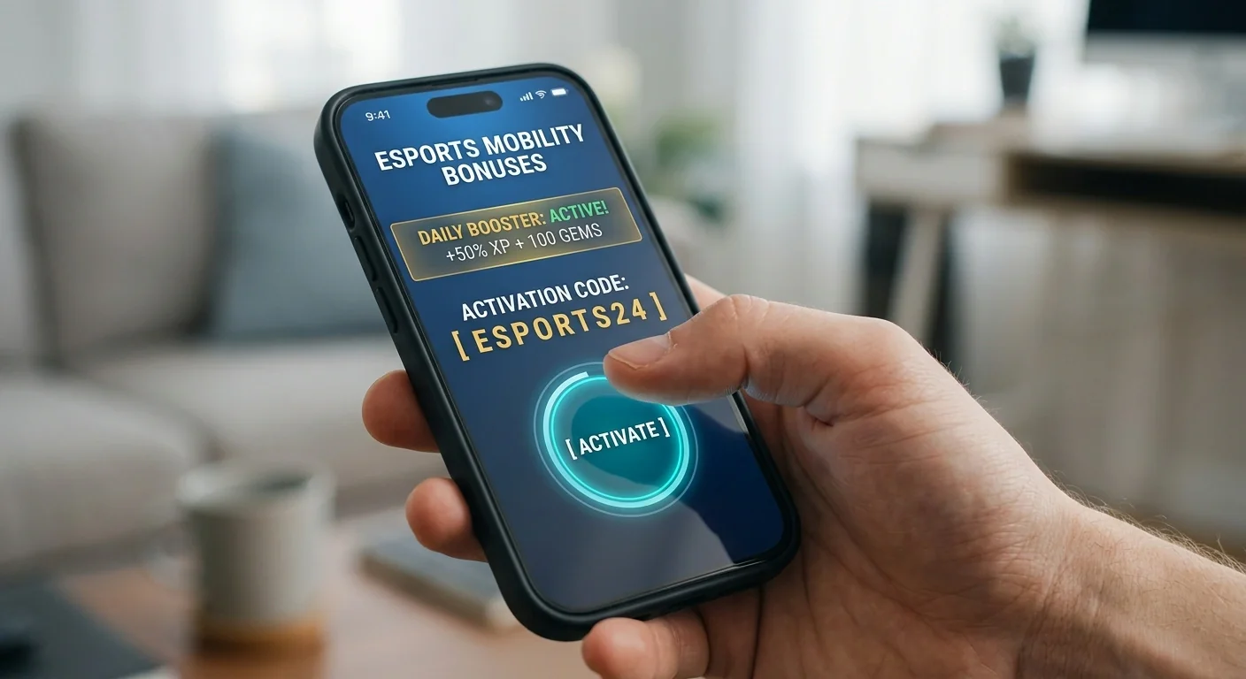 Активиране на бонус за eSports през мобилно устройство